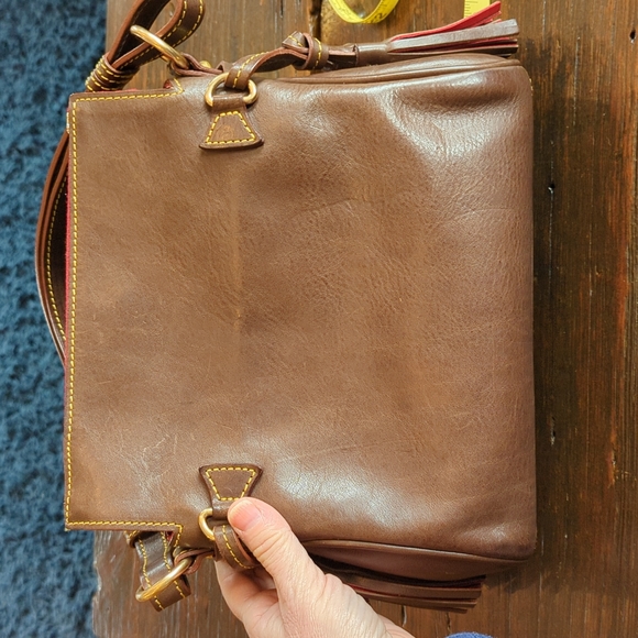 Dooney & Bourke Chestnut medium Florentine leather zip top USA - Picture 3 of 15